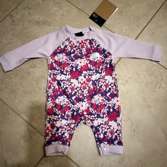 The North Face Infant Waffle One-Piece Kids Baselayer 0-3 Months - Picture 1 of 2
